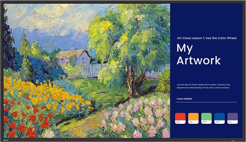 BenQ SL4304 Digitale signage flatscreen 109,2 cm (43") LCD 500 cd/m² 4K Ultra HD Zwart Type processor Android