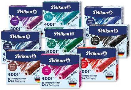 Inktpatroon Pelikan 4001 koningsblauw 20 stuks-2