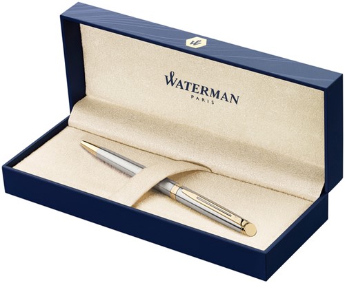 Balpen Waterman Hémisphère stainless steel GT medium-3
