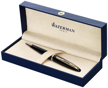 Balpen Waterman Carene Sea black GT medium-2