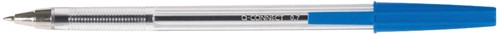 Balpen Q-Connect stick blauw
