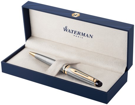 Balpen Waterman Expert stainless steel GT medium-3