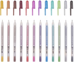 Gelschrijver Sakura Gelly Roll Metallic set à 12 kleuren