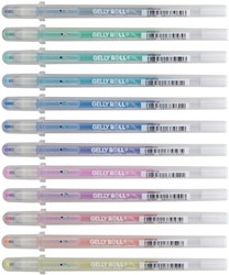 Gelschrijver Sakura Gelly Roll Stardust set à 12 kleuren