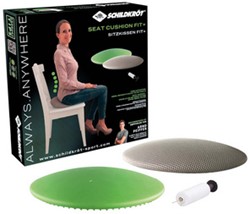 Zitkussen Schildkrot Seat Cushion Fit+ rond grijs