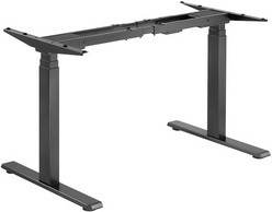 Zit-/staframe elektrisch verstelbaar 62-128cm 2 motoren zwart