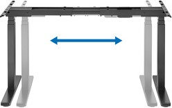 Zit-/staframe elektrisch verstelbaar 62-128cm 2 motoren aluminium-2