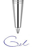 Gelschrijvervulling Parker Quink medium blauw blister à 1 stuk-2