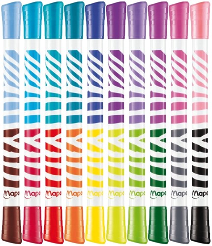Viltstift Maped Color'Peps Duo Colors set á 10 stuks assorti-2