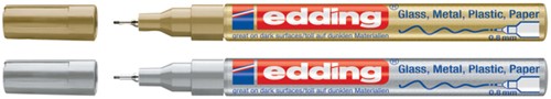 Paintmarker edding 780 op oliebasis 0.8mm goud blister à 1 stuk-2