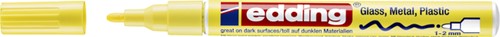 Paintmarker edding 751 op oliebasis 1-2mm pastel geel