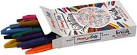 Brushpen Pentel SES15C Sign Artist standaardkleuren 12 stuks-2