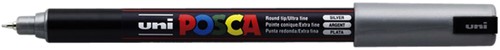 Verfstift Posca PC-1MR 0,7mm zilver