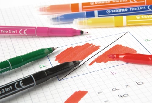 Viltstift STABILO Trio 2 in 1 assorti etui à 10 stuks-1