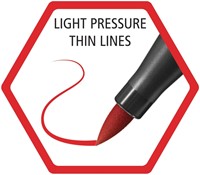 Brushstift STABILO Pen 568/48 karmijnrood-2