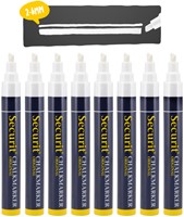 Krijtstift Securit SMA-510 schuin wit 2-6mm blister à 8 stuks-1