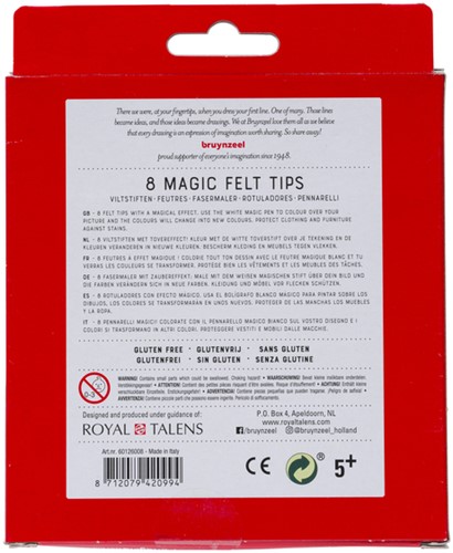 Viltstift Bruynzeel Kids Magic assorti 8 stuks-3