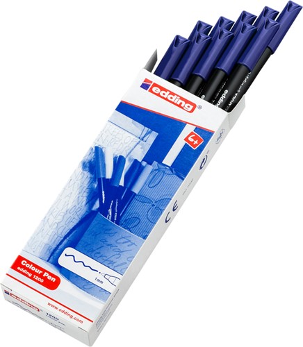 Fineliner edding 1200 003 fijn blauw-2