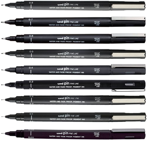 Fineliner Uni-ball Pin 0.05mm zwart-2