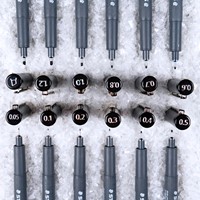 Fineliner Staedtler Pigment 308 zwart set 4 stuks-4