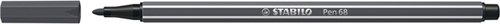 Viltstift STABILO Pen 68/97 medium diepkoud grijs