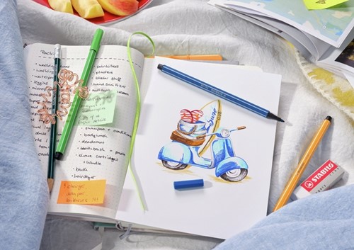 Viltstift STABILO Pen 68/11 medium ijsblauw-2