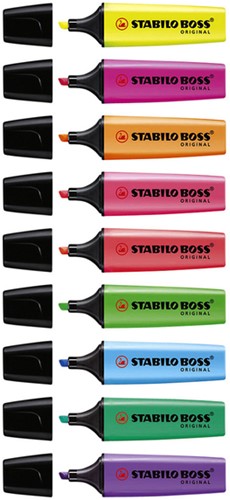 Markeerstift STABILO BOSS 70/6 assorti blister à 6 stuks-12