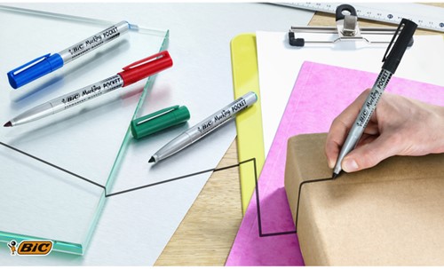 Viltstift Bic 1445 ecolutions rond fijn blauw-2