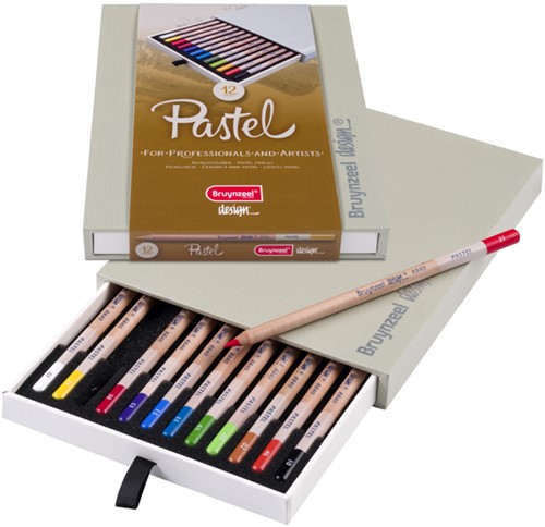 Kleurpotloden Bruynzeel 8840 Design pastel 12stuks assort-1