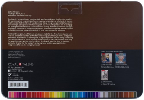 Kleurpotlood Bruynzeel Rijksmuseum Rembrandt van Rijn blik à 50 kleuren-1