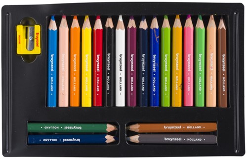 Kleurpotloden Bruynzeel Kids Thick & Short assorti 20 stuks-2