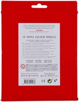Kleurpotloden Bruynzeel Kids Triple assorti 12 stuks-3