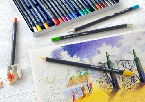Kleurpotloden Faber-Castell Goldfaber assorti blik à 24 stuks-1