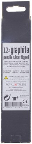 Potlood Bruynzeel Teens HB met gum 12 stuks-3