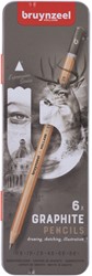 Grafietpotlood Bruynzeel Expression set à 6 breedtes grijs
