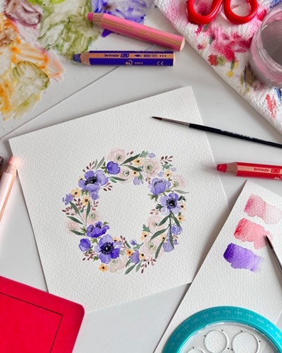 Kleurpotloden STABILO 880 woody 3 in 1 Arty + slijper+penseel ass 18st-4