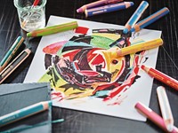 Kleurpotloden STABILO 880 woody 3 in 1 Arty incl slijper ass 10st-2