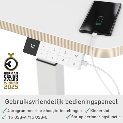 Zit-Sta bureau Leitz Ergo Elektrisch compact-2