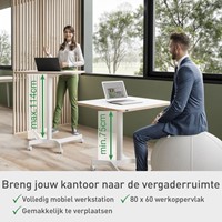 Zit-sta bureau Leitz Ergo compact wielen-7