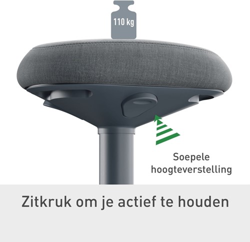 Actieve zitkruk Leitz Ergo met gasveer 47-64cm-2