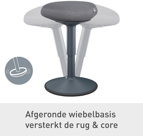 Actieve zitkruk Leitz Ergo met comfortzitting-4