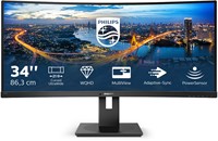 Philips B Line 345B1C/00 computer monitor 86,4 cm (34") 3440 x 1440 Pixels Quad HD LCD Zwart