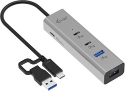 i-tec Metal Universal Charging HUB 2xUSB-C + 2x USB-A Port + Power Delivery 85W