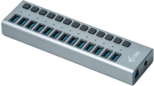 i-tec USB 3.0 Charging HUB 13port + Power Adapter 60 W-3