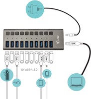 i-tec USB 3.0 Charging HUB 10 port + Power Adapter 48 W-2