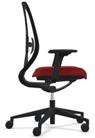 Bureaustoel Köhl Kanseo 3D armlegger, synchr.mech., zitdiepteverstelling, rood-2