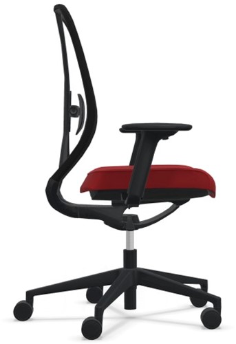 Bureaustoel Köhl Kanseo 3D armlegger, synchr.mech., zitdiepteverstelling, rood-2