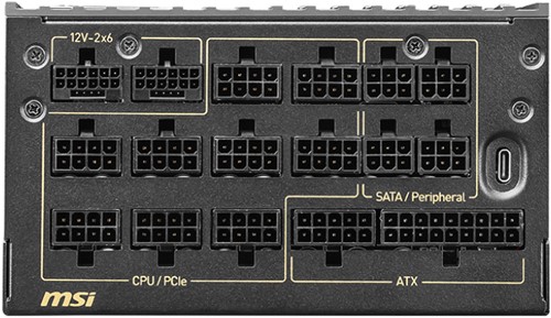 MSI MEG Ai1600T PCIE5 power supply unit 1600 W 24-pin ATX ATX Zwart-2