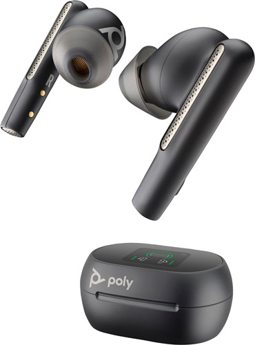 HP Poly Voyager Free 60+ UC Carbon Black Earbuds + BT700 USB-A-adapter + oplaadcase met touchscreen