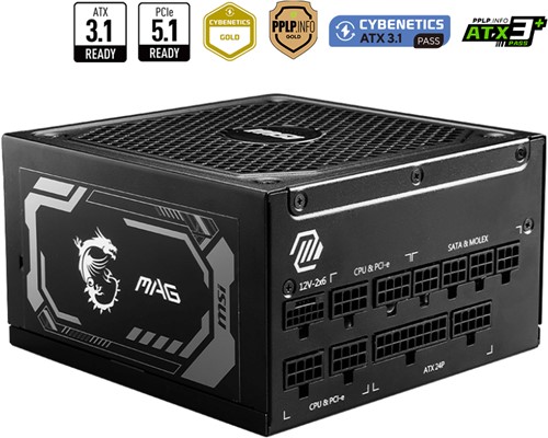 MSI MAG A1250GL PCIE5 power supply unit 1250 W 24-pin ATX ATX Zwart